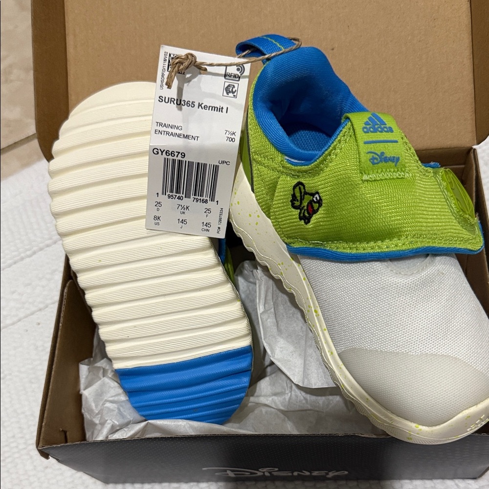 Adidas Disney Kermit Green Black Kids Shoes